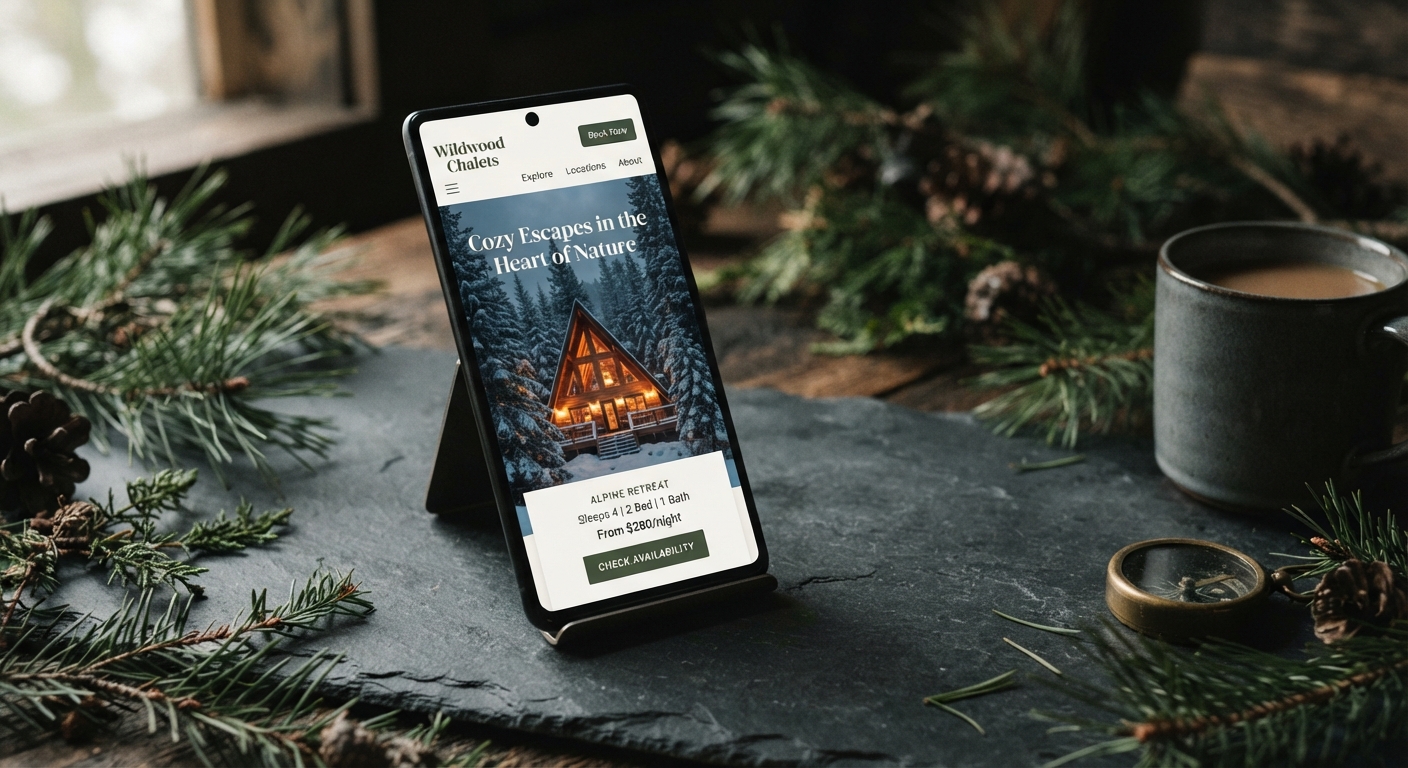Site Au Bois Quartois affiché sur smartphone