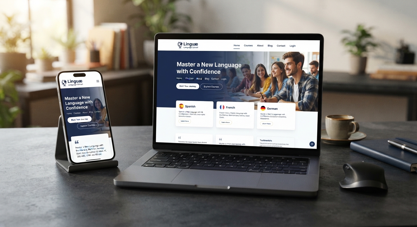 Site de Maison Blanche Formation sur ordinateur et mobile